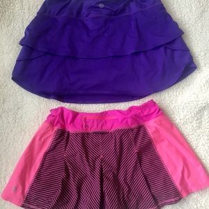 Lululemon & Athleta running athletic skirt / skort